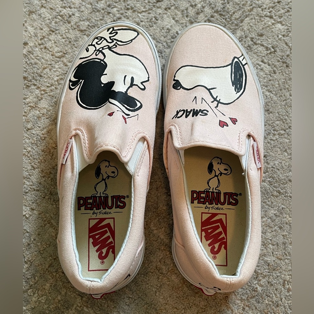 Vans Peanuts Pink Slip-On Sneakers - Picture 4 of 8